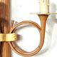 bronze-painted metal wall light, 2 lights, Napoléon III style lamp