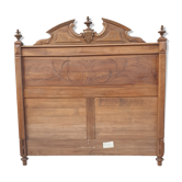 Old solid wood bed 140 / headboard
