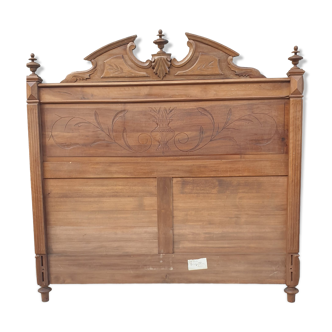 Old solid wood bed 140 / headboard