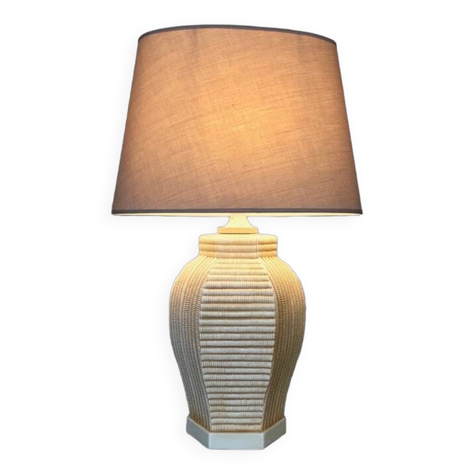 Vintage Living Room Lamp Base - Ceramic Earthenware Decoration 1970 -1980
