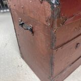 Grande Malle « au bon marché Paris » vintage des années 1900