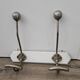 Antique wooden and metal coat rack