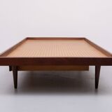 Magnifique méridienne en teck de style minimaliste, années 1950, Hollande
