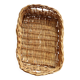 Vintage woven wicker cutlery basket