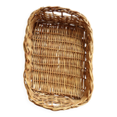 Panier à couverts vintage en osier tressé
