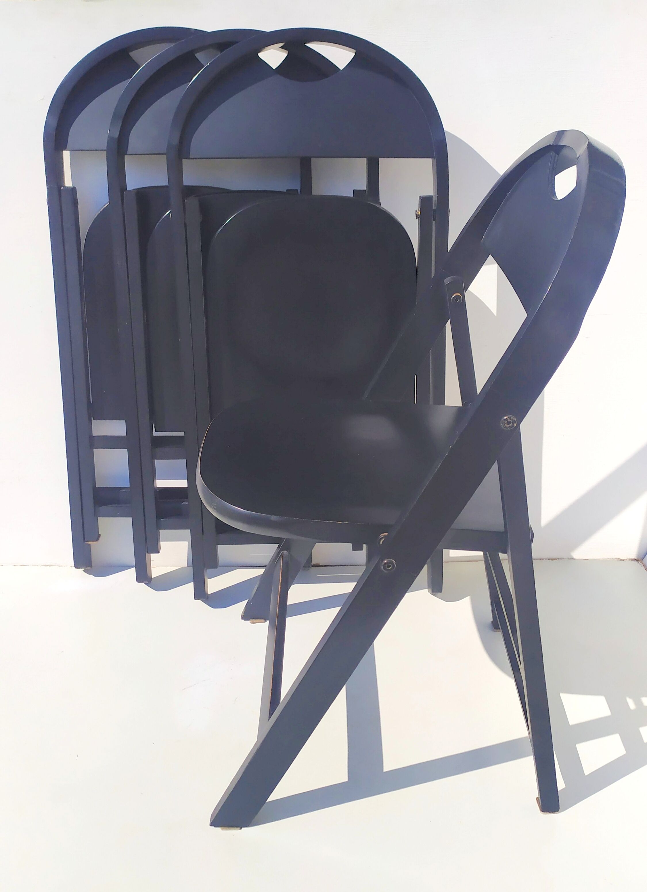 "Tric" chairs par Achille Castiglioni pour BBB Bonacina, 1965