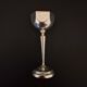 Vintage 12 silver metal shot glasses