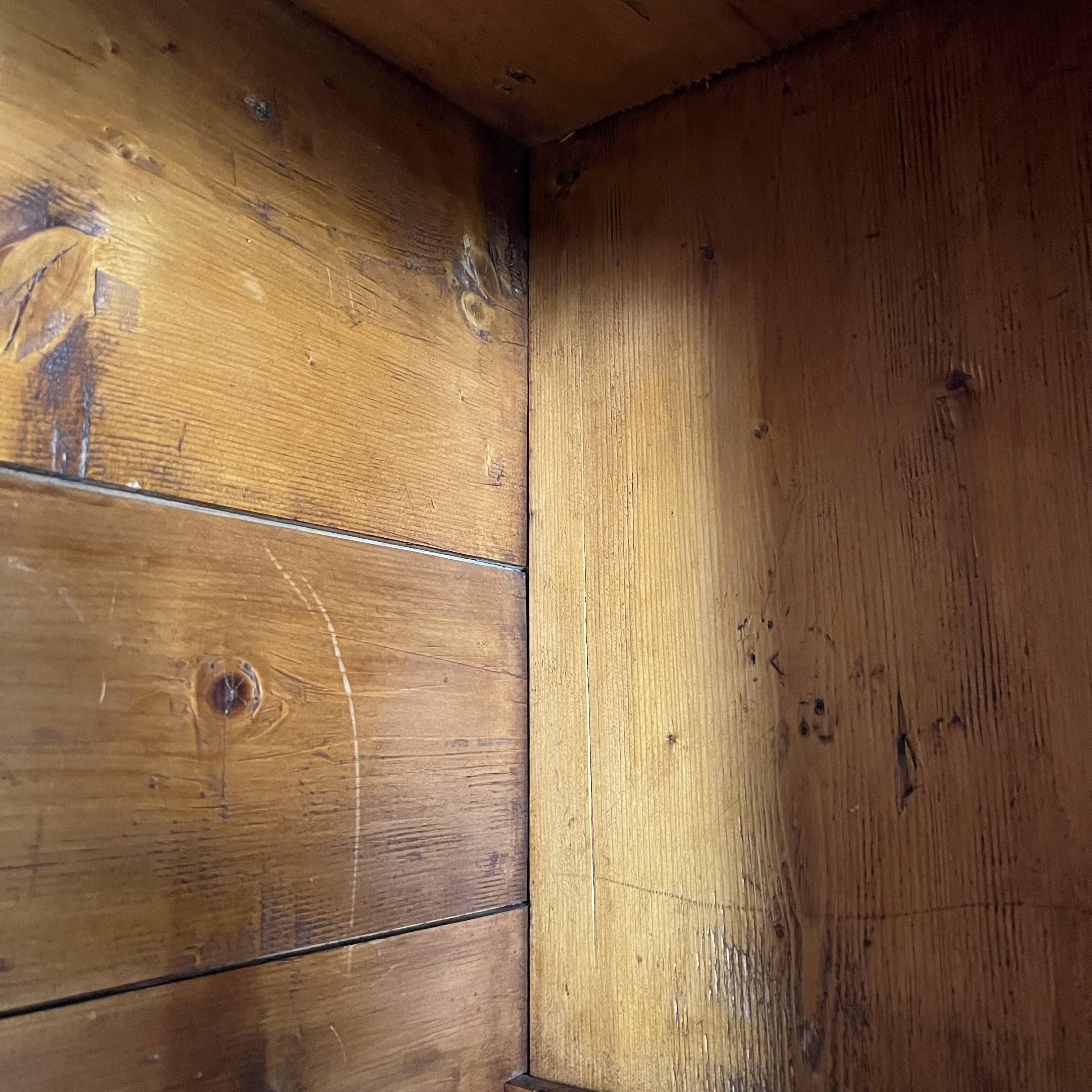Authentic mountain cabinet furniture, jam maker, folk art, Savoie
