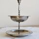Vintage 2-tier silver-plated display stand - Dessert server