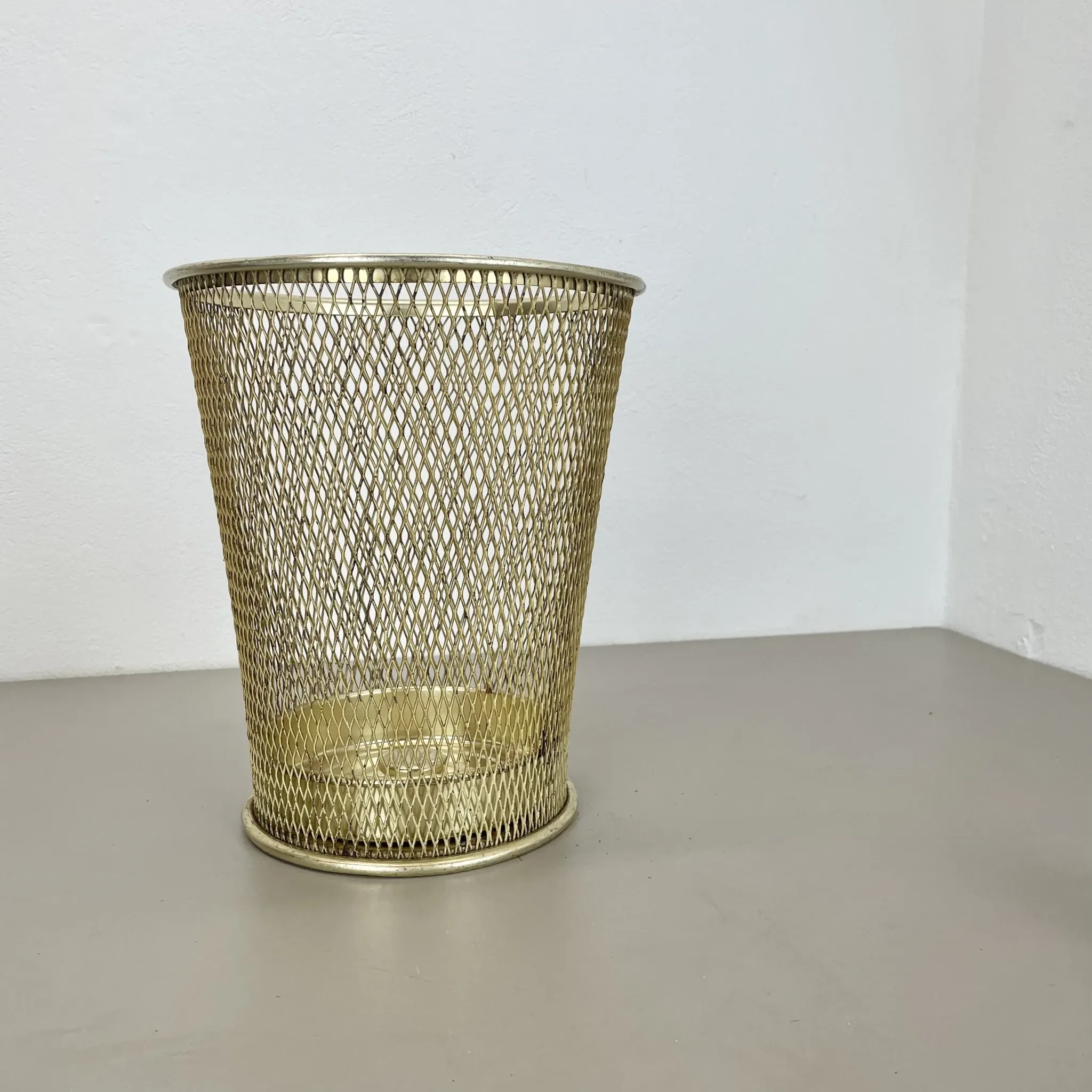 Vintage Paper Basket and Umbrella Stand in the Matégot Style, France, 1970s