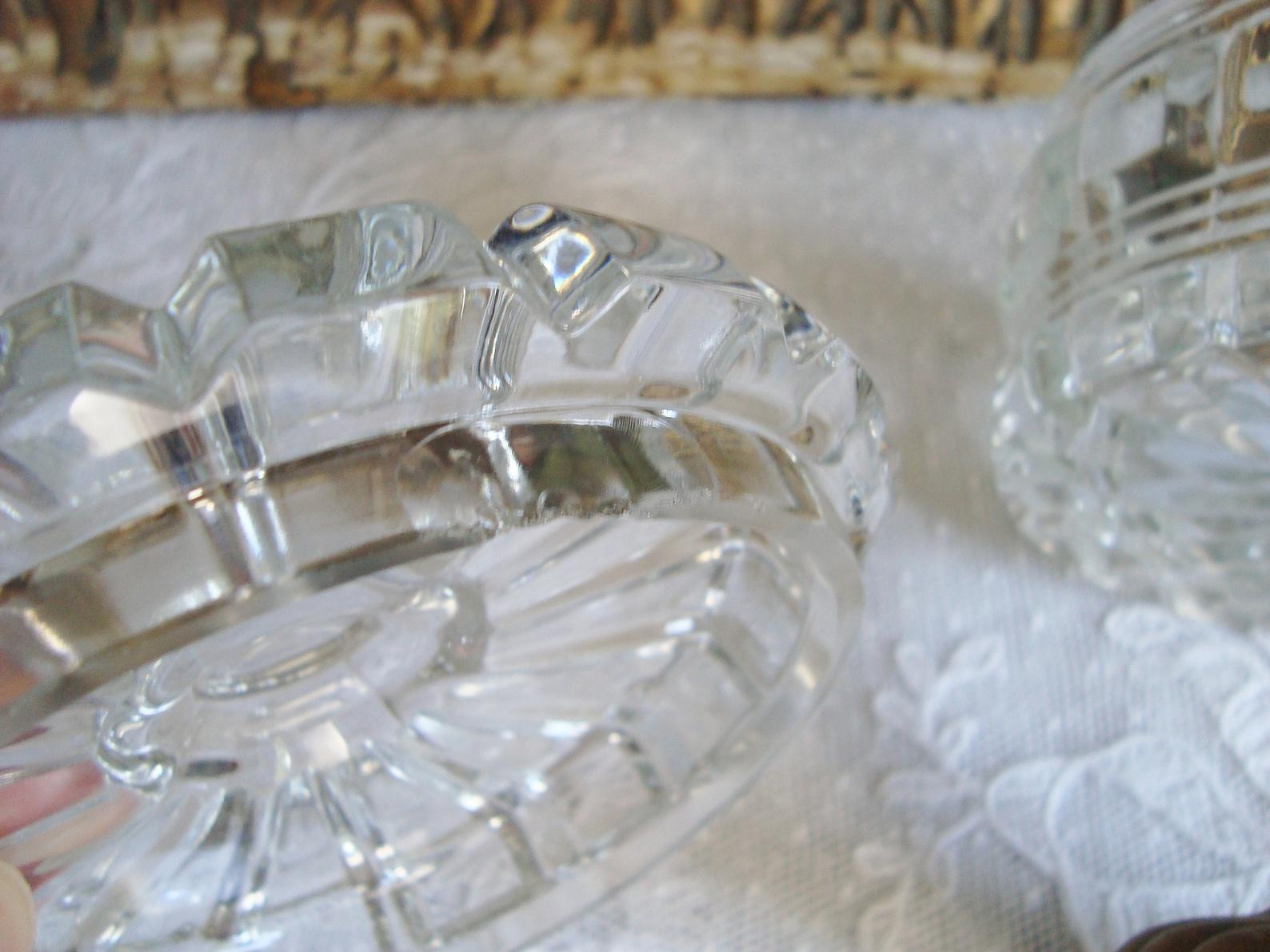 Glass and brass candy on foot