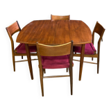 Table set + 4 Scandinavian chairs