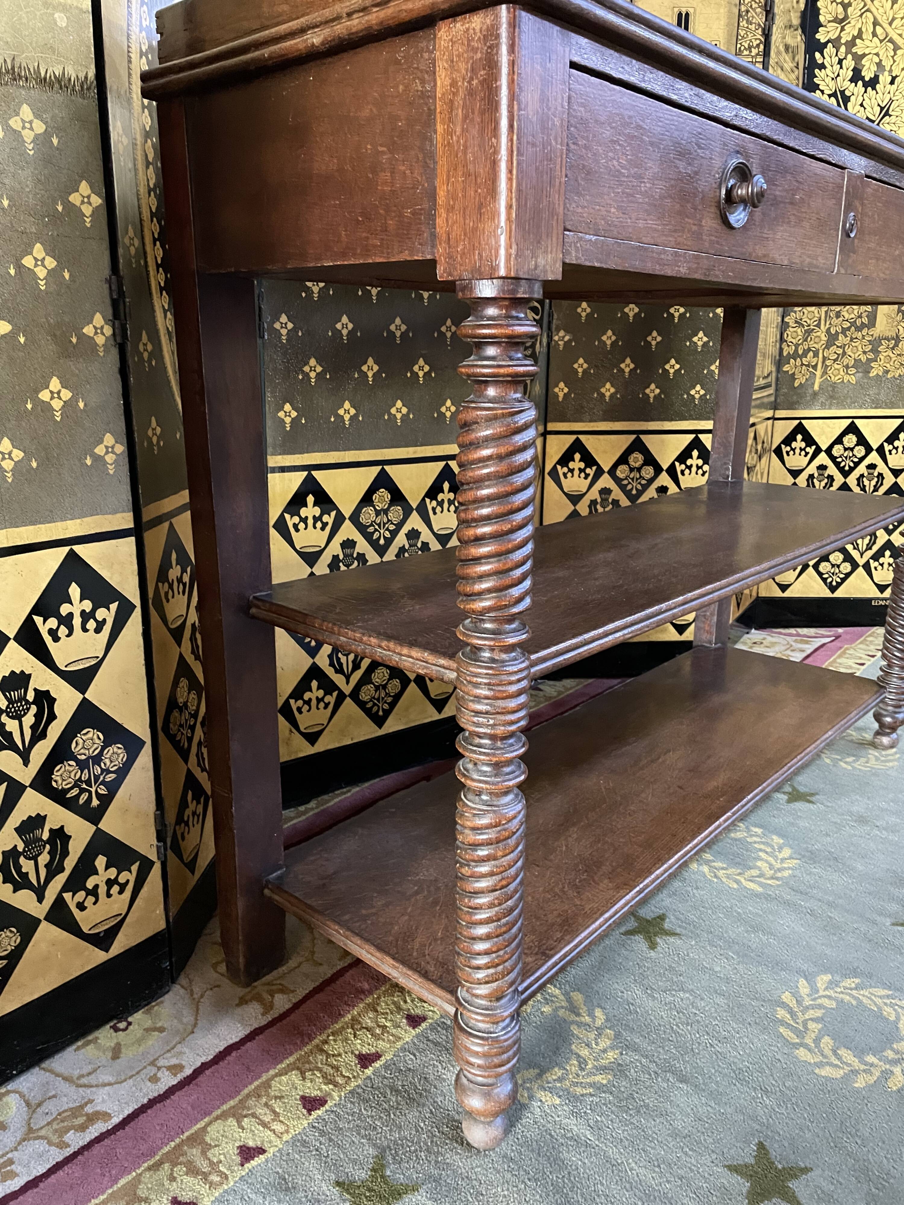 Dessert - dressoir Louis Philippe in oak 19th
