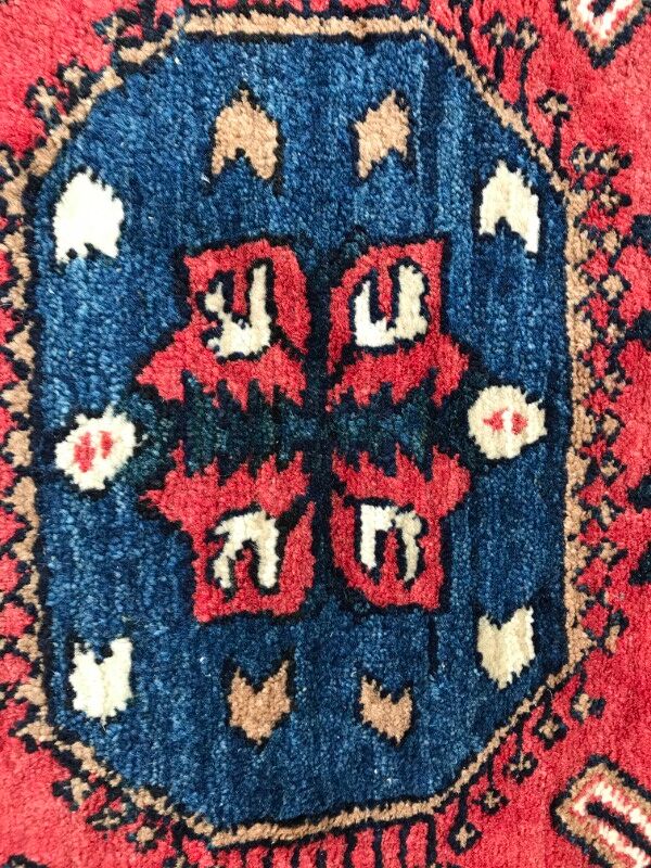 Carpet vintage Caucasian Chirwan done hand 140 X 210 CM