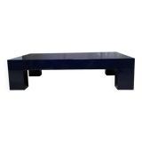 Blue lacquered coffee table