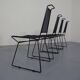 Metal Chairs by Rolf Rahmlow, 1980s, Set of 4