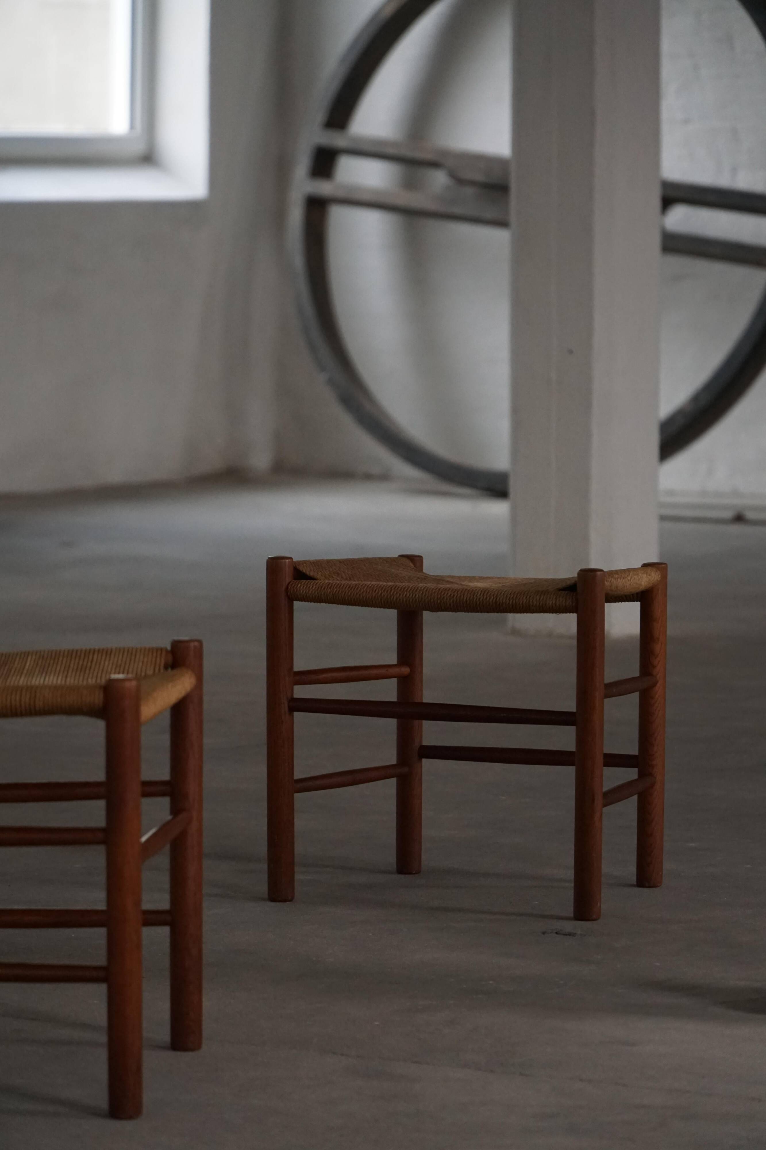 Set of 6 'Folkestole' J39 dining chairs by Børge Mogensen in oak, FDB Møbler, 1950s.