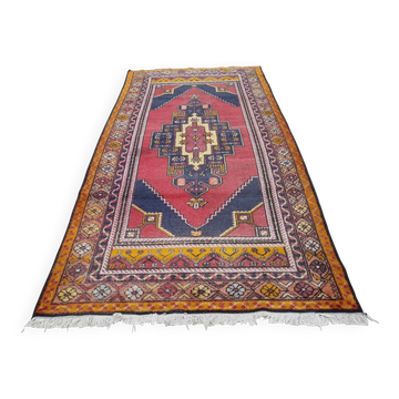 Vintage Turkish rug handmade 151x293 cm