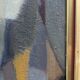 Mid-Century Modern Swedish Figurative Framed Oil Painting, "Cubist Dancer"