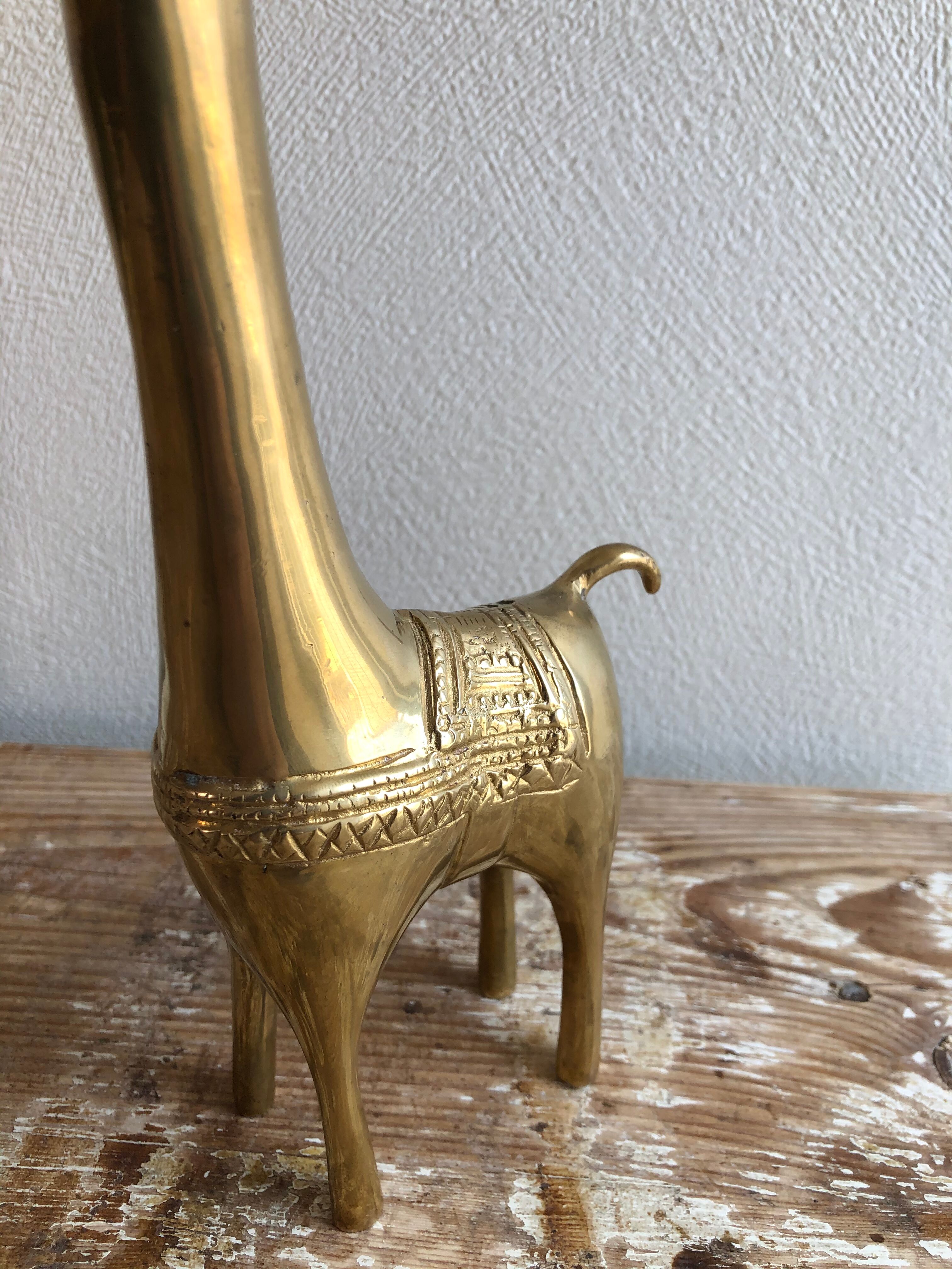 Brass donkey figurine