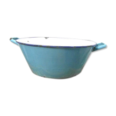 Blue enamel basin