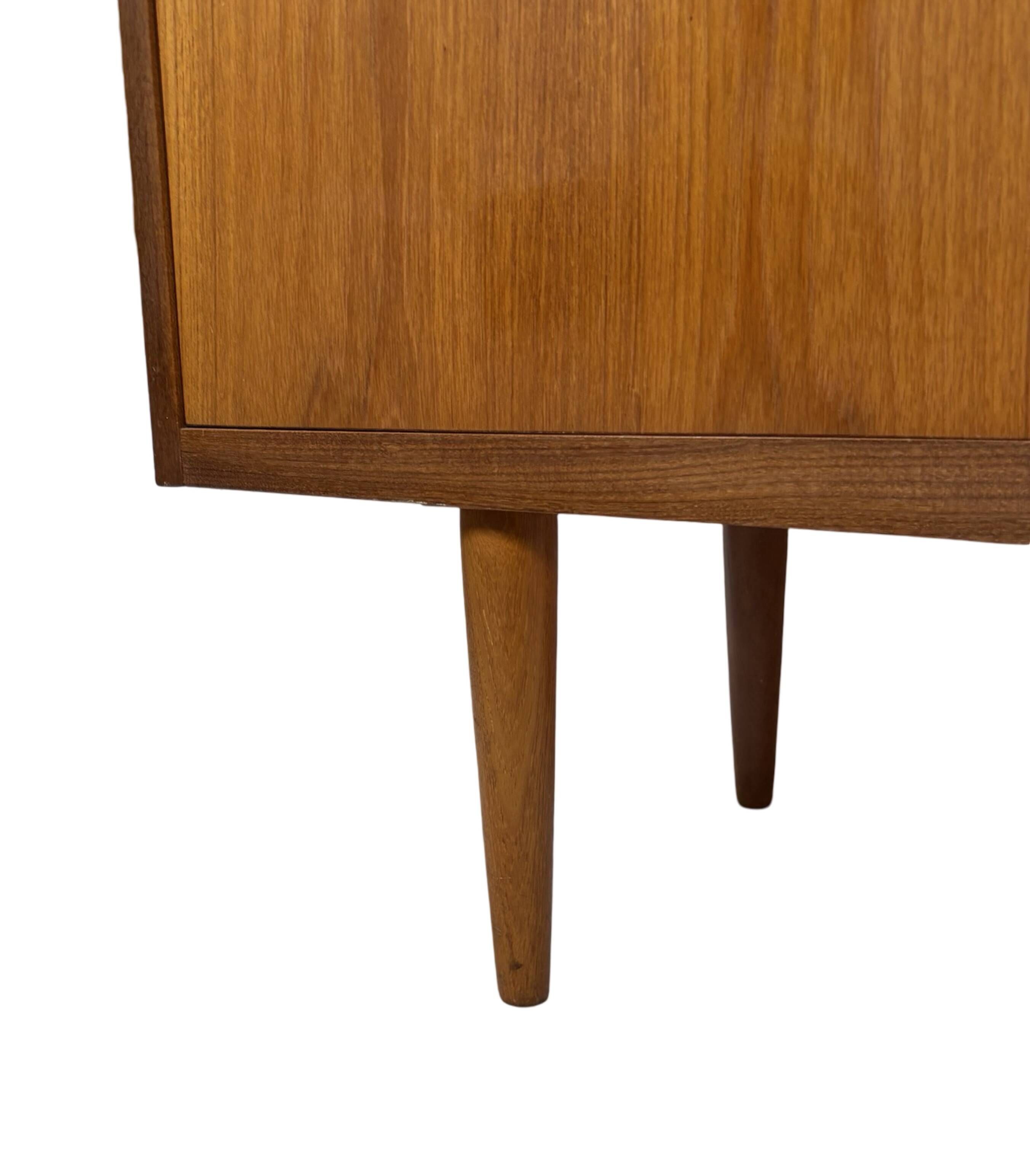 Vintage teak wall cabinet bookcase workplace Danish Design 60's