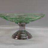 Cut glass and metal deco