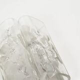 Pair of wall lamps in brass & glass by Doria Leuchten