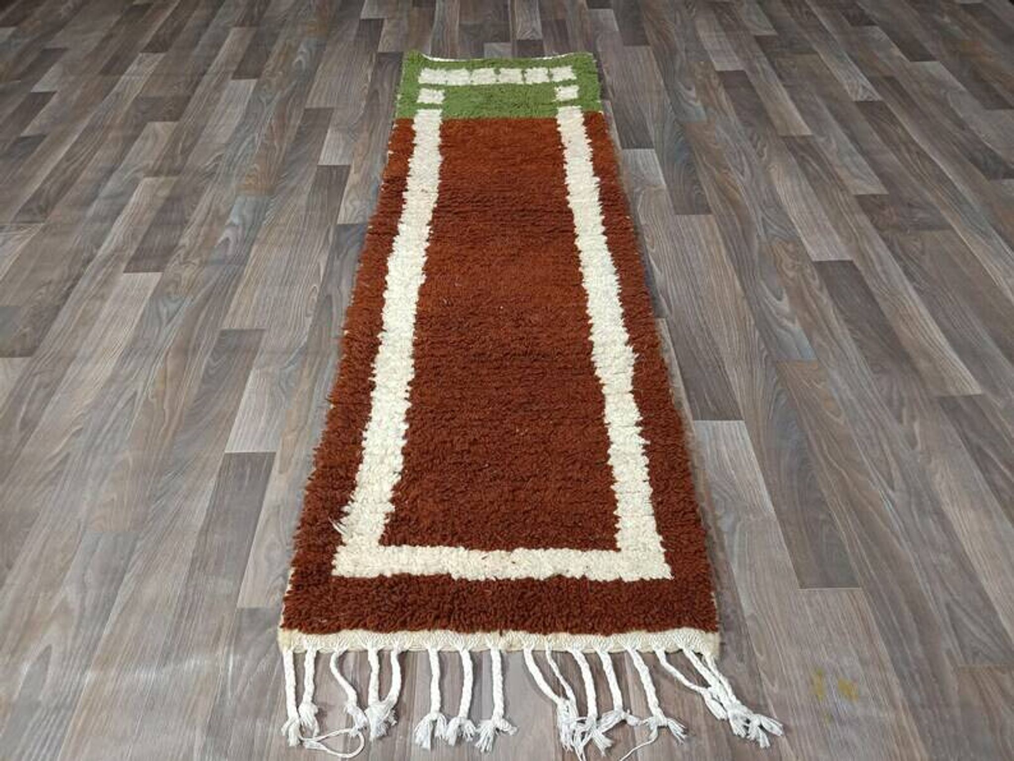 Handmade runner rug 350cm x 70cm