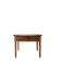 Rustic solid wood dining table with drawer