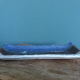 Brutalist ceramic pen holder, signed