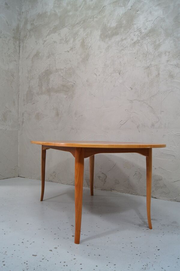 Table basse en bois de cerisier du milieu du siècle par Carl Malmsten pour Mobel Komponerad AV, années 1950