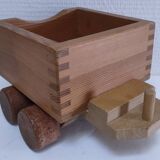Large wooden train stamped Wog Austria