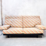 Sofa by Giovanni Offredi for Saporiti, with Missoni Italia fabric from the 1970s