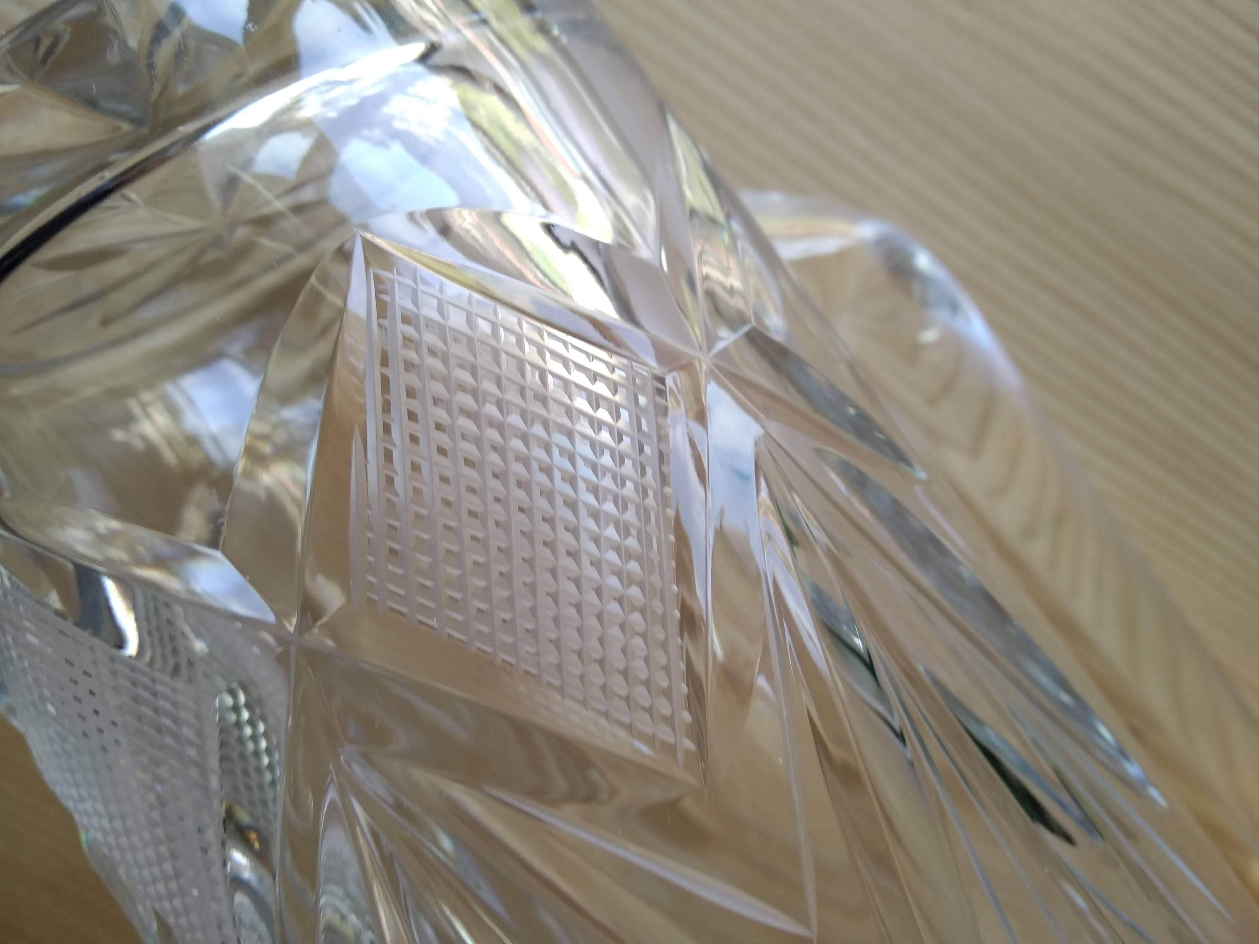 Antique cut crystal water pitcher