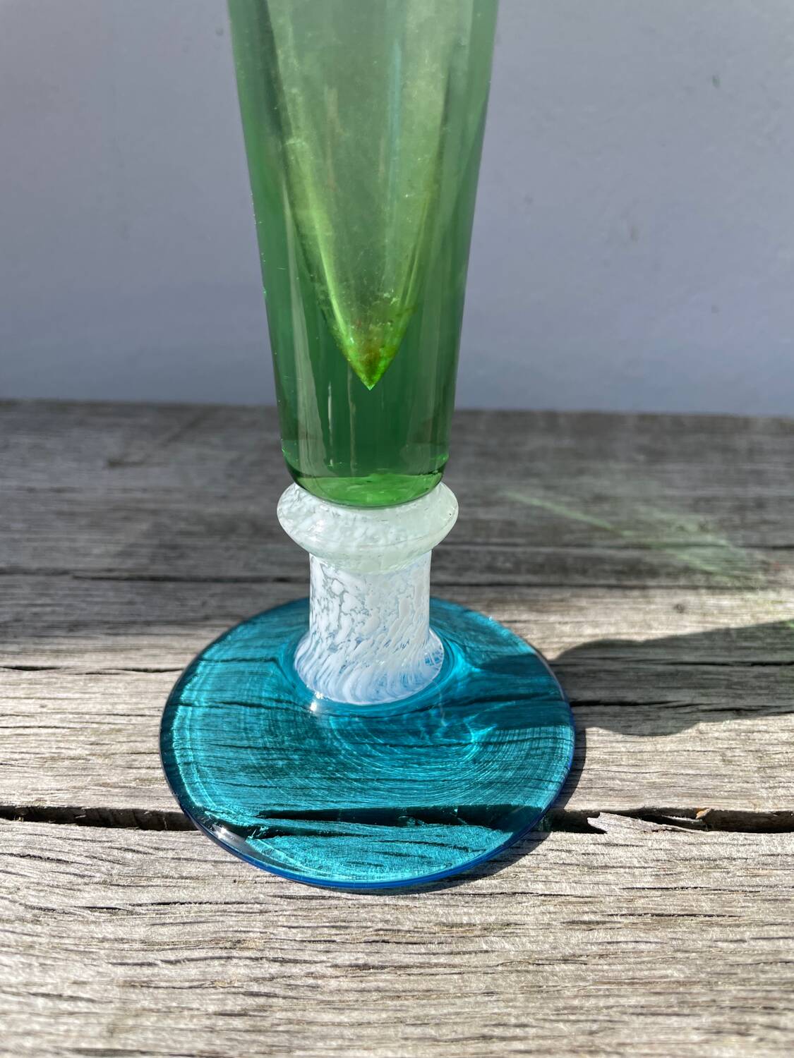 Multicolored Clichy glass vase