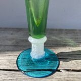 Multicolored Clichy glass vase