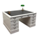 Classic English White Desk Partnerdesk