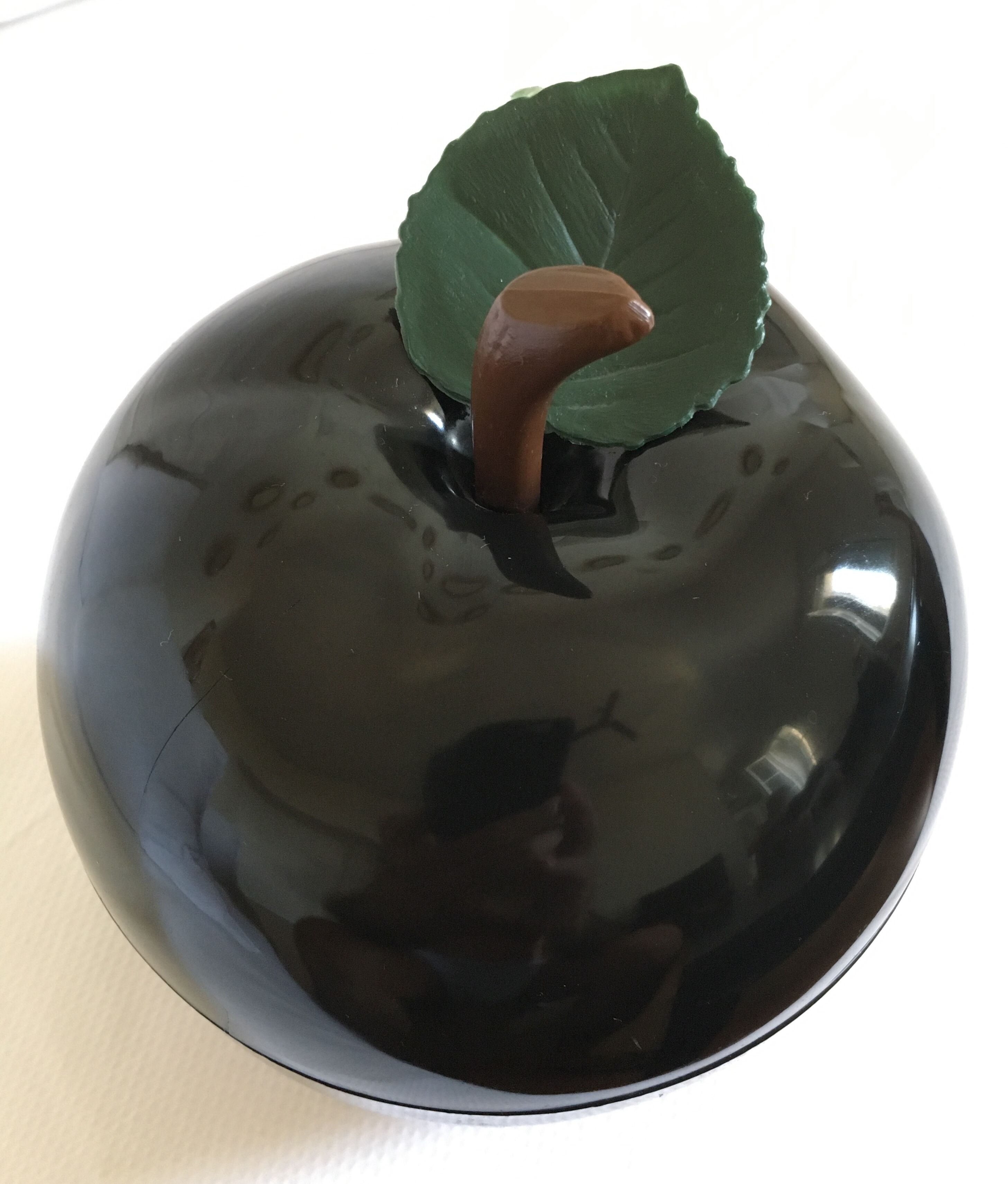 Rare vintage black apple ice bucket