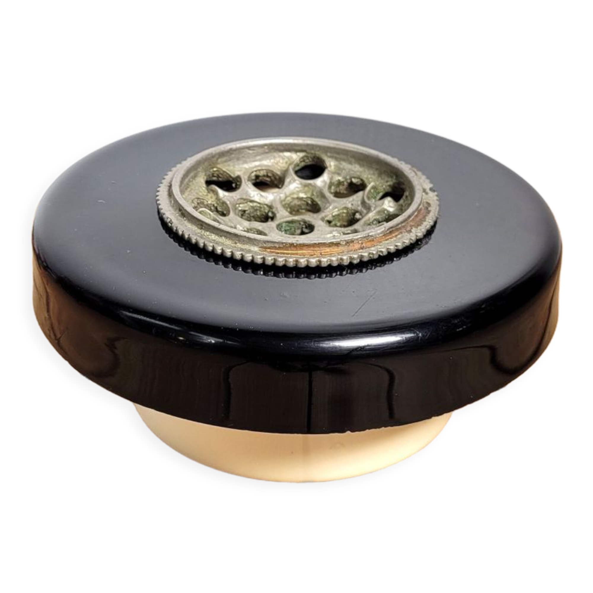 Pique flowers design resin black n white