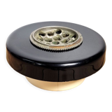 Pique flowers design resin black n white