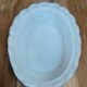 Hen on white opaline glass basket – marked Sv