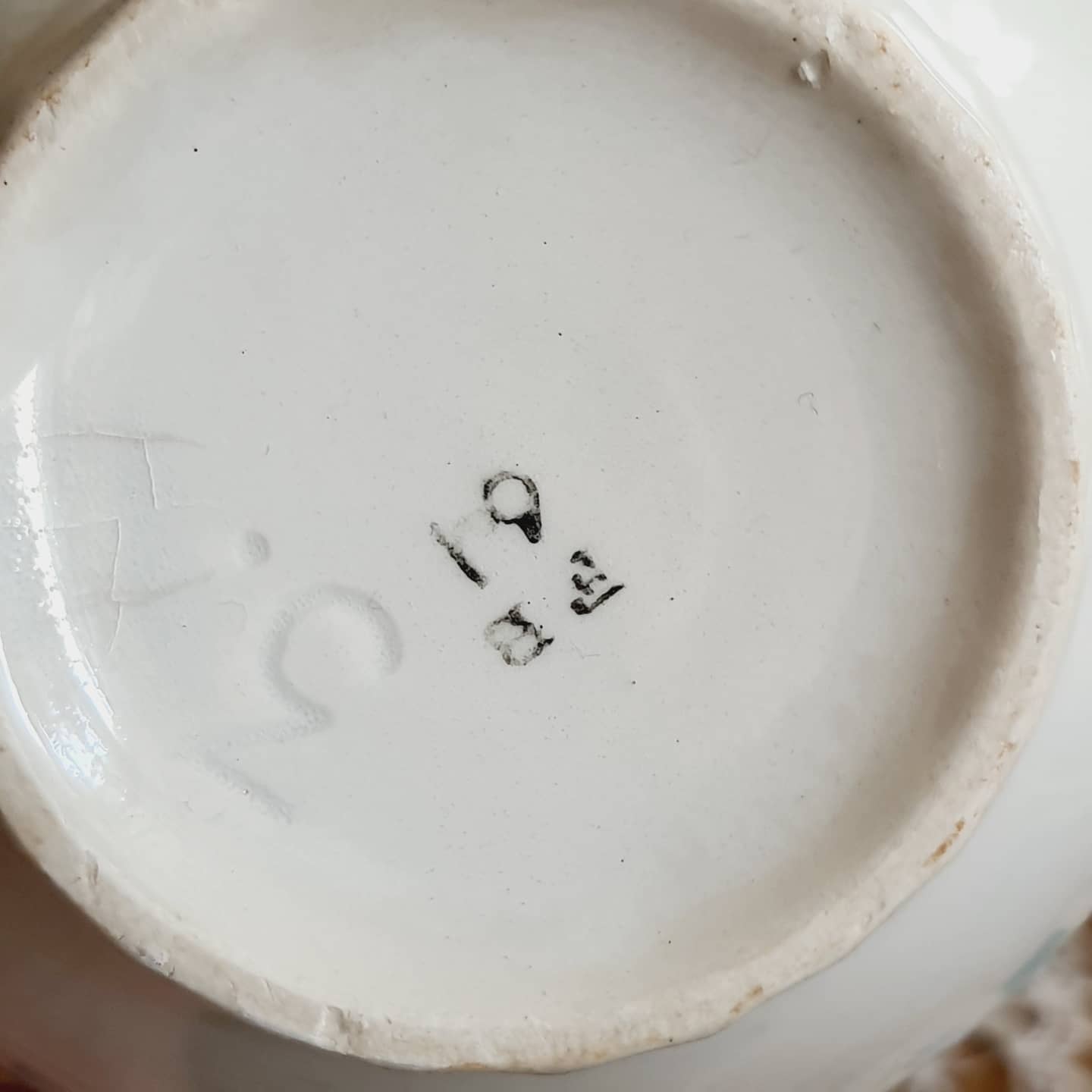 Vintage bowl sky blue décor