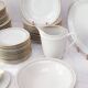 Vaisselle en porcelaine suédoise hackefors / hutschenreuther neuve (54 pcs)