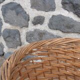 Round wicker basket XL