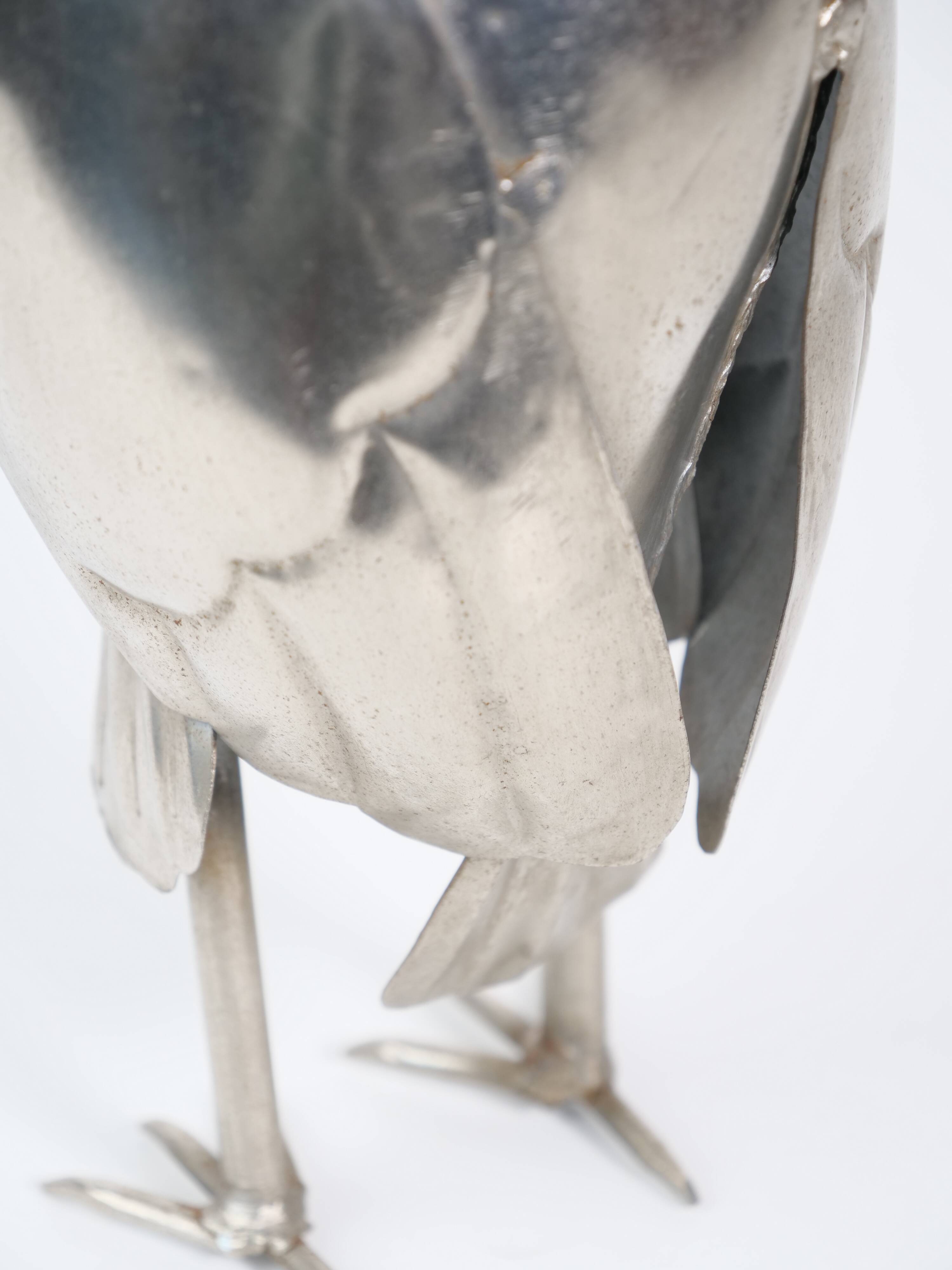 Brutalist sculpture decorative owl folk art