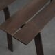 Unique sculptural corten steel bench, Netherlands, 1990s
