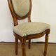 Chaise médaillon de style louis xvi