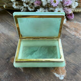 Rectangular hard stone box