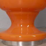 Lampadaire vintage années 70 en verre orange design italien